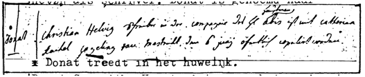 huwelijksakte Donat